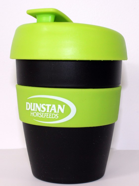 Reusable Coffee Mug Dunstan Grain Keg (Black/Green)